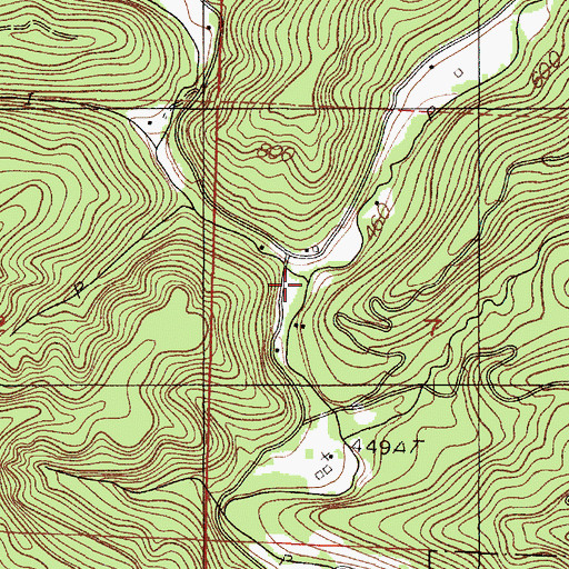 Topographic Map of Panther Creek, OR