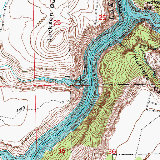 Topographic Map of Seekseequa Creek, OR