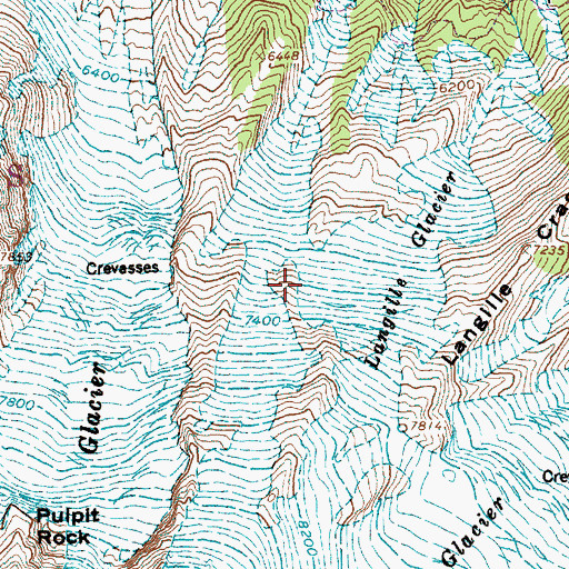 Topographic Map of Recession Lakes, OR