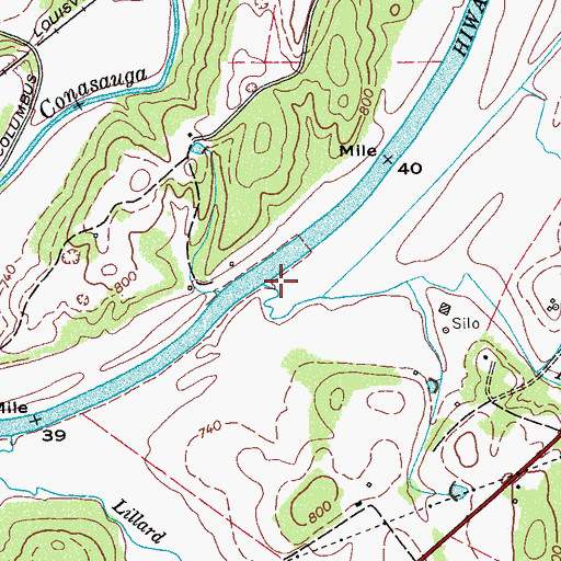Topographic Map of Pell Branch, TN