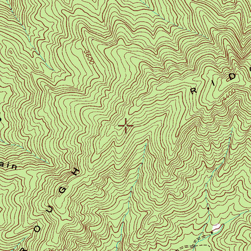Topographic Map of Rough Ridge, TN