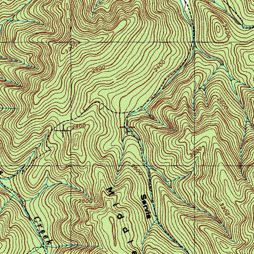 Topographic Map of Sarvls Cove, TN