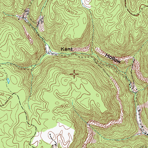 Topographic Map of Campbell County, TN