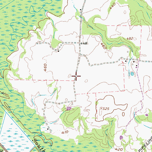 Topographic Map of Chester County, TN