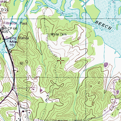 Topographic Map of Decatur County, TN