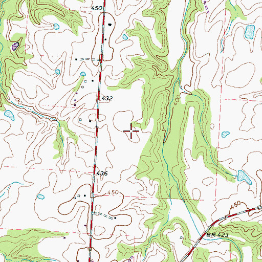 Topographic Map of Fayette County, TN