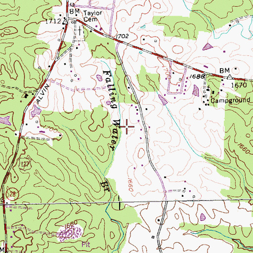 Topographic Map of Fentress County, TN