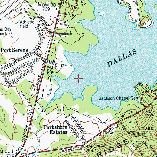 Topographic Map of Hamilton County, TN