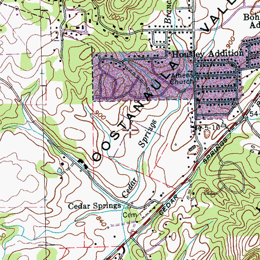 Topographic Map of McMinn County, TN