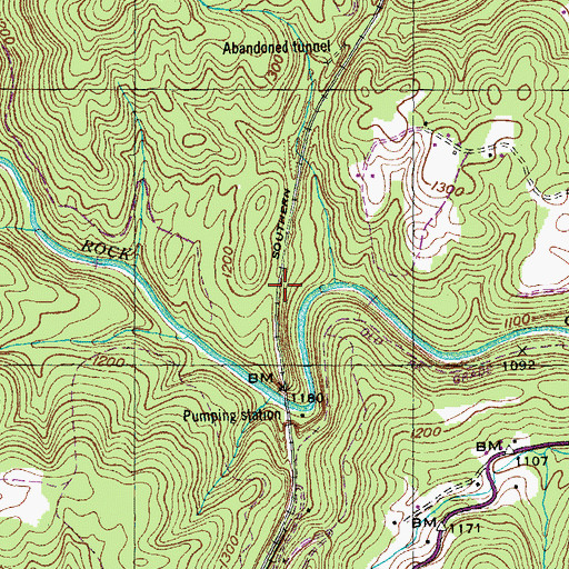Topographic Map of Morgan County, TN