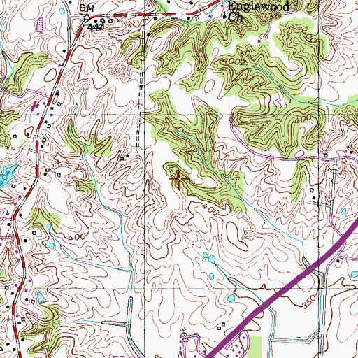 Topographic Map of Obion County, TN
