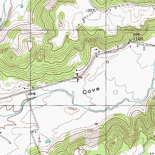 Topographic Map of Overton County, TN