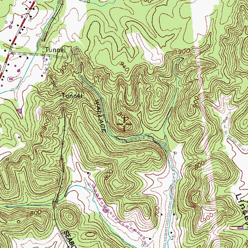 Topographic Map of Sumner County, TN