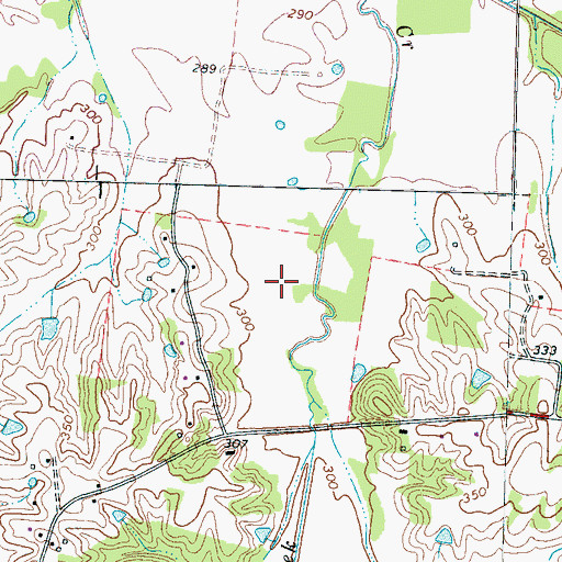 Topographic Map of Tipton County, TN