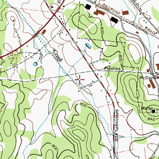 Topographic Map of WAXO-AM (Lewisburg), TN