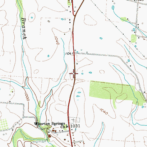 Topographic Map of WJLE-AM (Smithville), TN