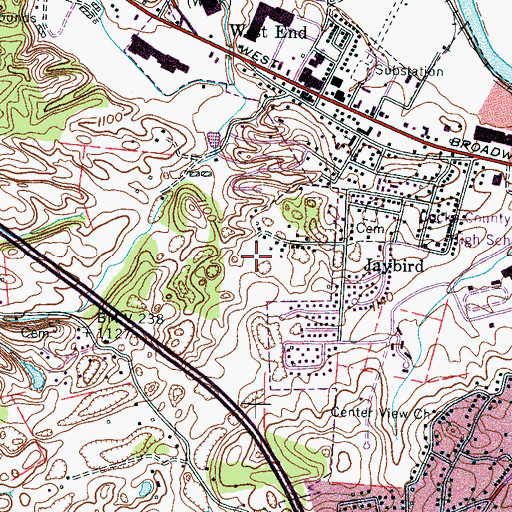 Topographic Map of WLIK-AM (Newport), TN