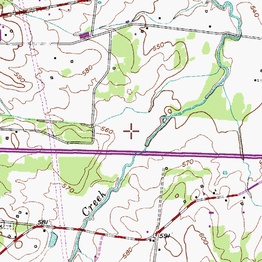 Topographic Map of WQDQ-AM (Lebanon), TN
