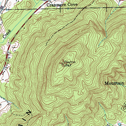 Topographic Map of WNFM-FM (Dayton), TN