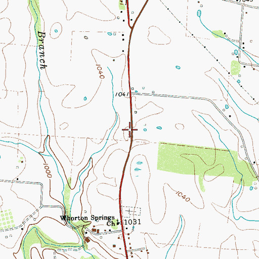 Topographic Map of WJLE-FM (Smithville), TN