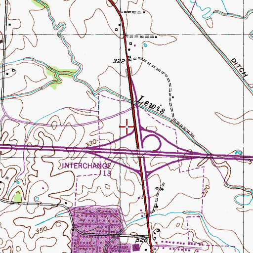 Topographic Map of WASL-FM (Dyersburg), TN