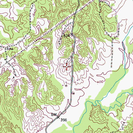 Topographic Map of WBBJ-TV (Jackson), TN