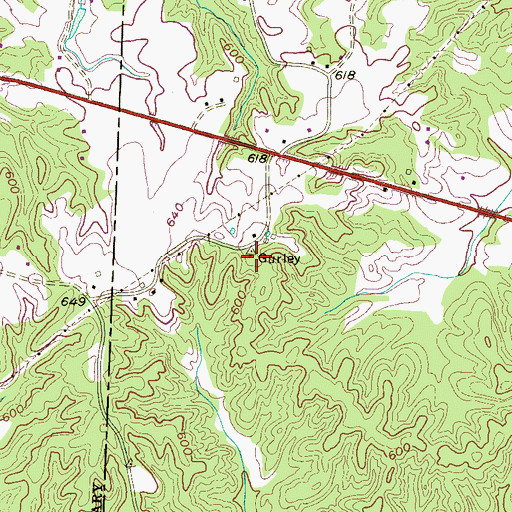 Topographic Map of WLJT-TV (Lexington), TN