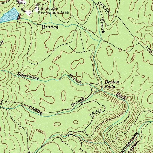 Topographic Map of McKomey Dam, TN
