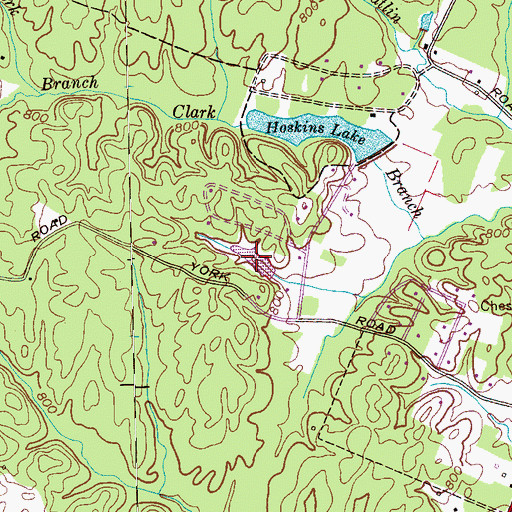 Topographic Map of C C Blankenship Lake, TN
