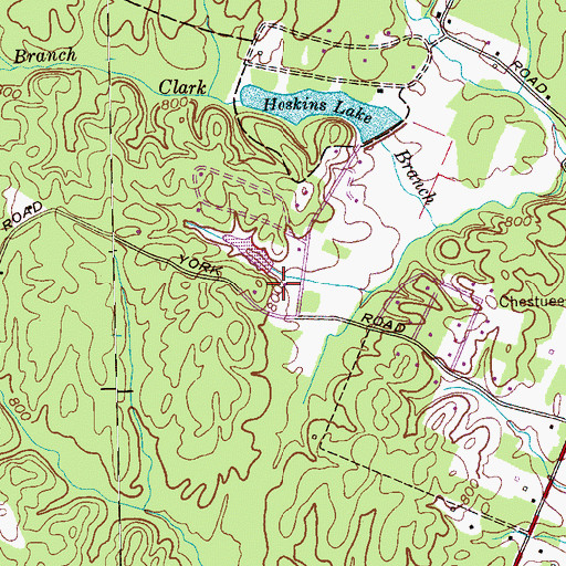 Topographic Map of C C Blankenship Dam, TN
