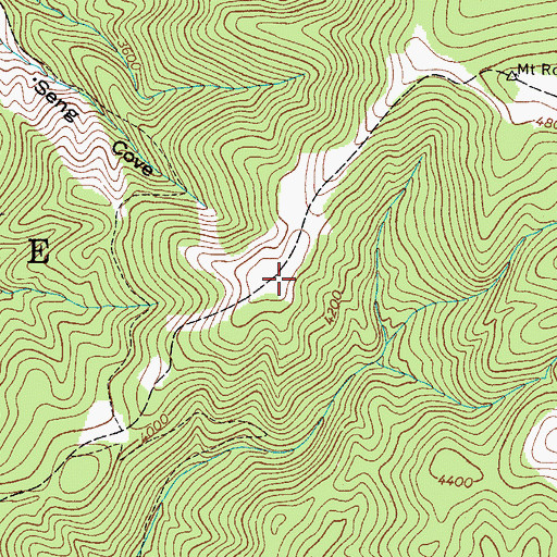 Topographic Map of Wills Shanty, TN