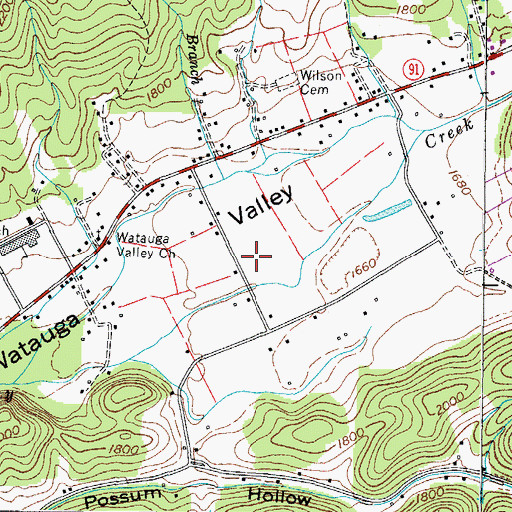 Topographic Map of Slough Island, TN