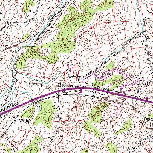 Topographic Map of McNeil School (historical), TN