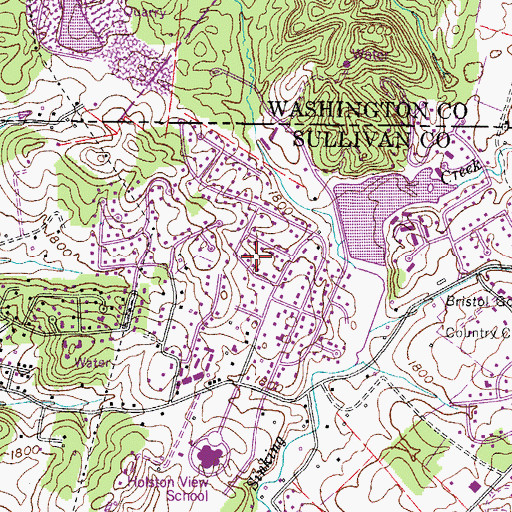 Topographic Map of Edgefield, TN