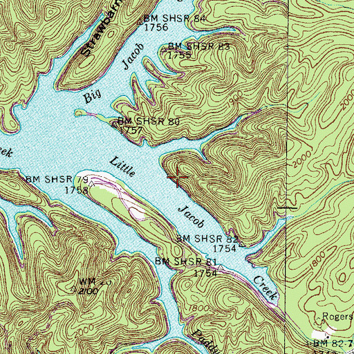 Topographic Map of Fleenora Park (historical), TN