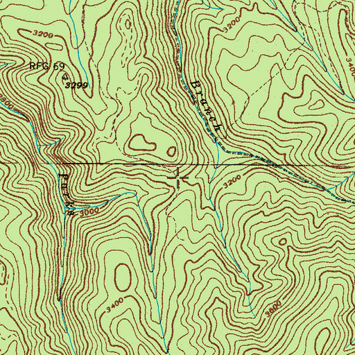 Topographic Map of Parks Gap Prospect, TN