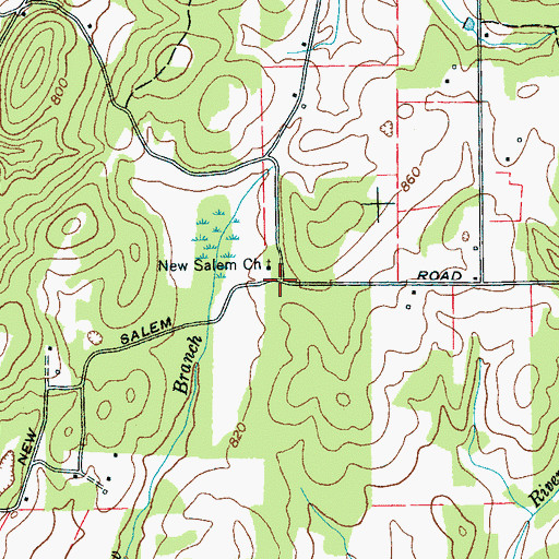 Topographic Map of Yancey (historical), TN