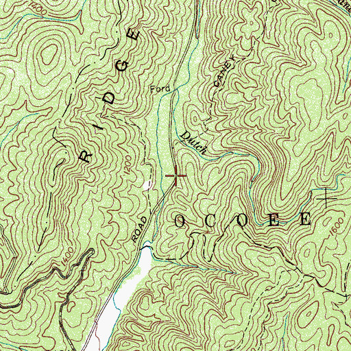 Topographic Map of Chable (historical), TN