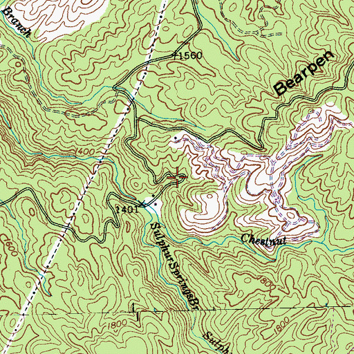 Topographic Map of Rymers (historical), TN