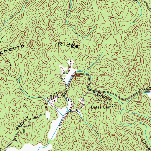 Topographic Map of Smiths Mill (historical), TN