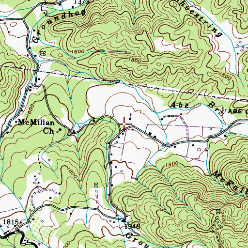 Topographic Map of MacMillan School (historical), TN