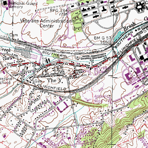 Topographic Map of Barnett-Tiner Hill Cemetery, TN