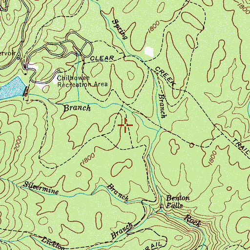 Topographic Map of Redleaf Trail, TN