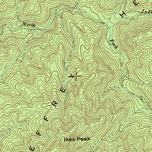 Topographic Map of Citico Creek Wilderness, TN
