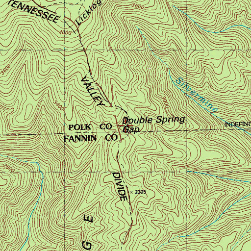 Topographic Map of Hemp Top Trail, TN