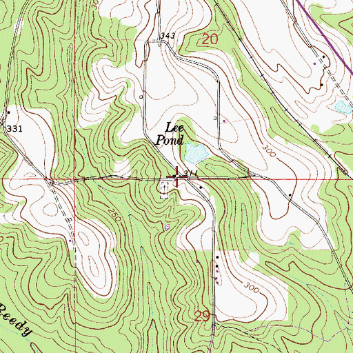 Topographic Map of Nehoma Church, AL