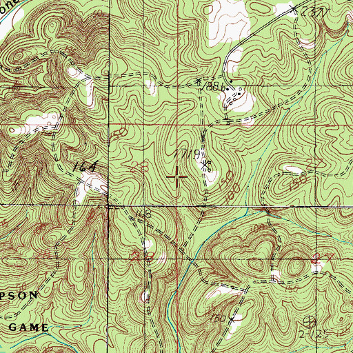 Topographic Map of Fred T Stimpson State Game Sanctuary, AL