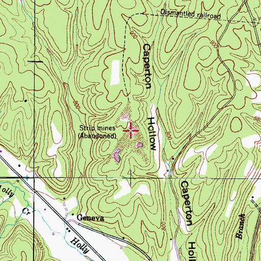 Topographic Map of Gresham Mine, TN