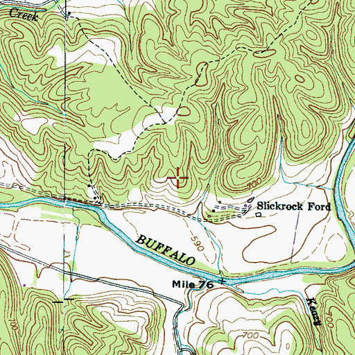 Topographic Map of Hollabaugh Cemetery, TN