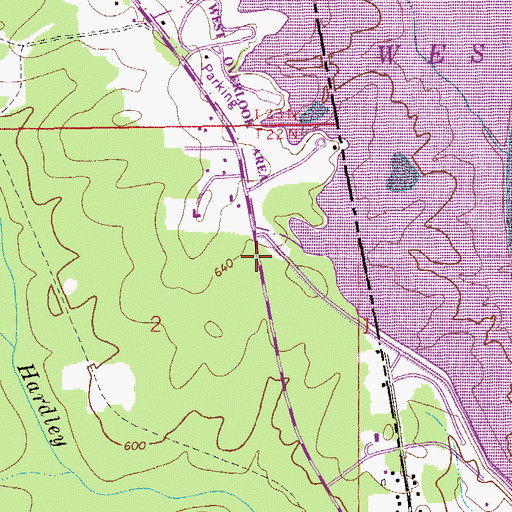 Topographic Map of Saint John Church, AL